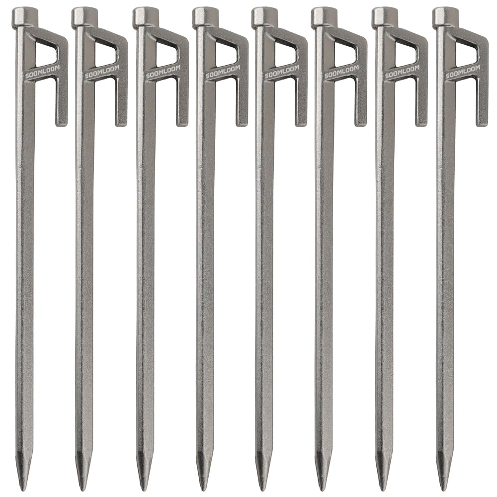Soomloom Forged Set ALUSH Solid Stake Aluminum Alcay Integrally Formed High Strength Trap Construction Tool 8 Piece Peg Set Peg/Peg
Soomloom Forged Set ALUSH Solid Stake Aluminum Alcay Integrally Formed High Strength Trap Construction Tool 8 Piece Peg Set Peg/Peg