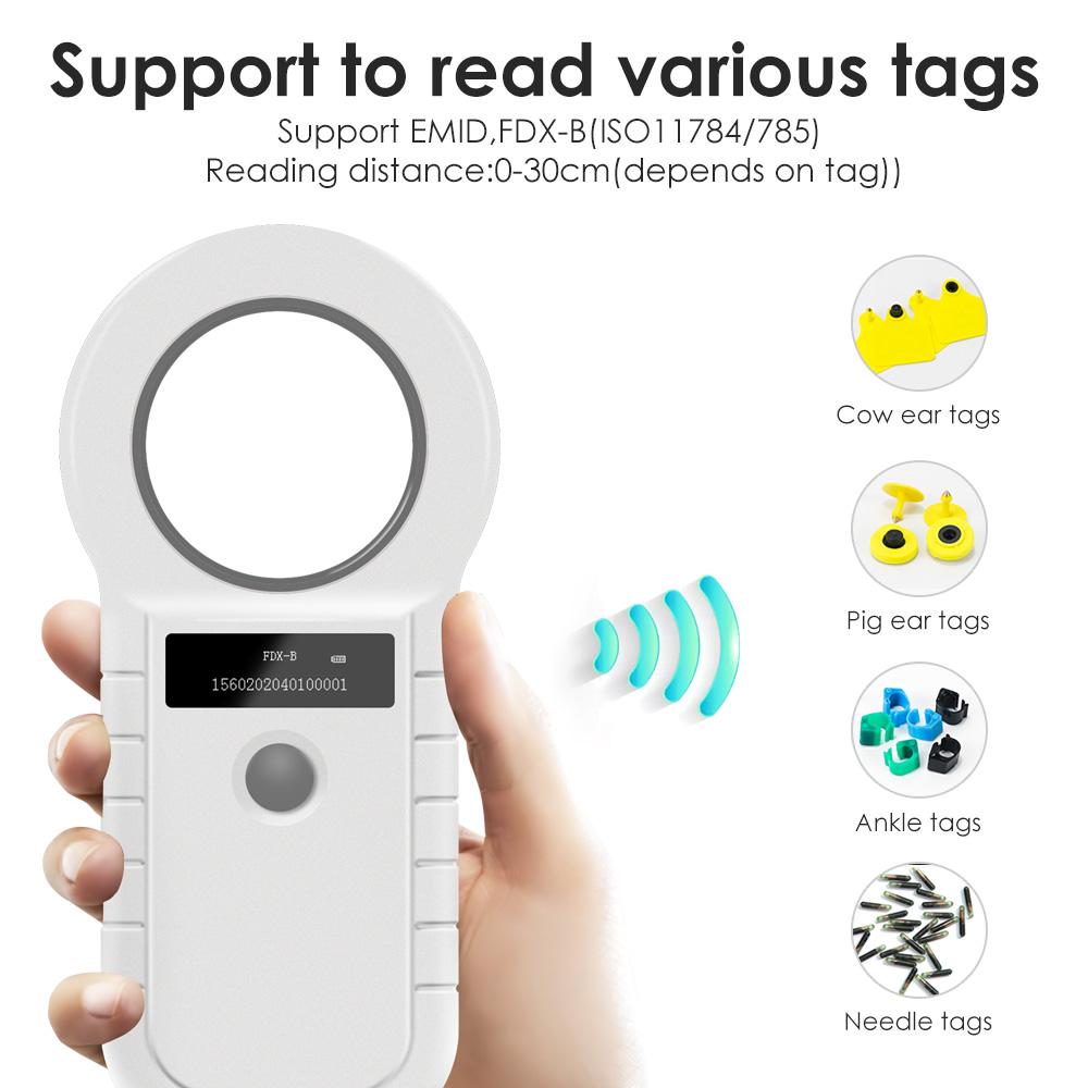 134,2 кГц RFID-зчитувач для тварин, 15 цифр, 125 кГц, сканер ідентифікації домашніх тварин EMID FDX-B ISO 11784/85, реєстрація мікрочіпів для корів-риб-собак
134,2 кГц RFID-зчитувач для тварин, 15 цифр, 125 кГц, сканер ідентифікації домашніх тварин EMID FDX-B ISO 11784/85, реєстрація мікрочіпів для корів-риб-собак