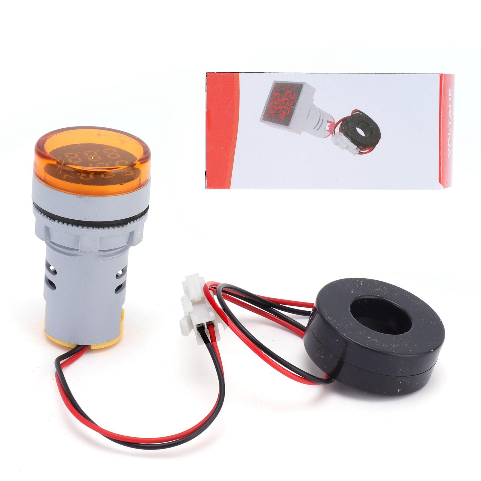 Current Signal Indicator Universal 2Display Round Lamp Light 60~500V AC AD1622DVAYellow
Current Signal Indicator Universal 2Display Round Lamp Light 60~500V AC AD1622DVAYellow
