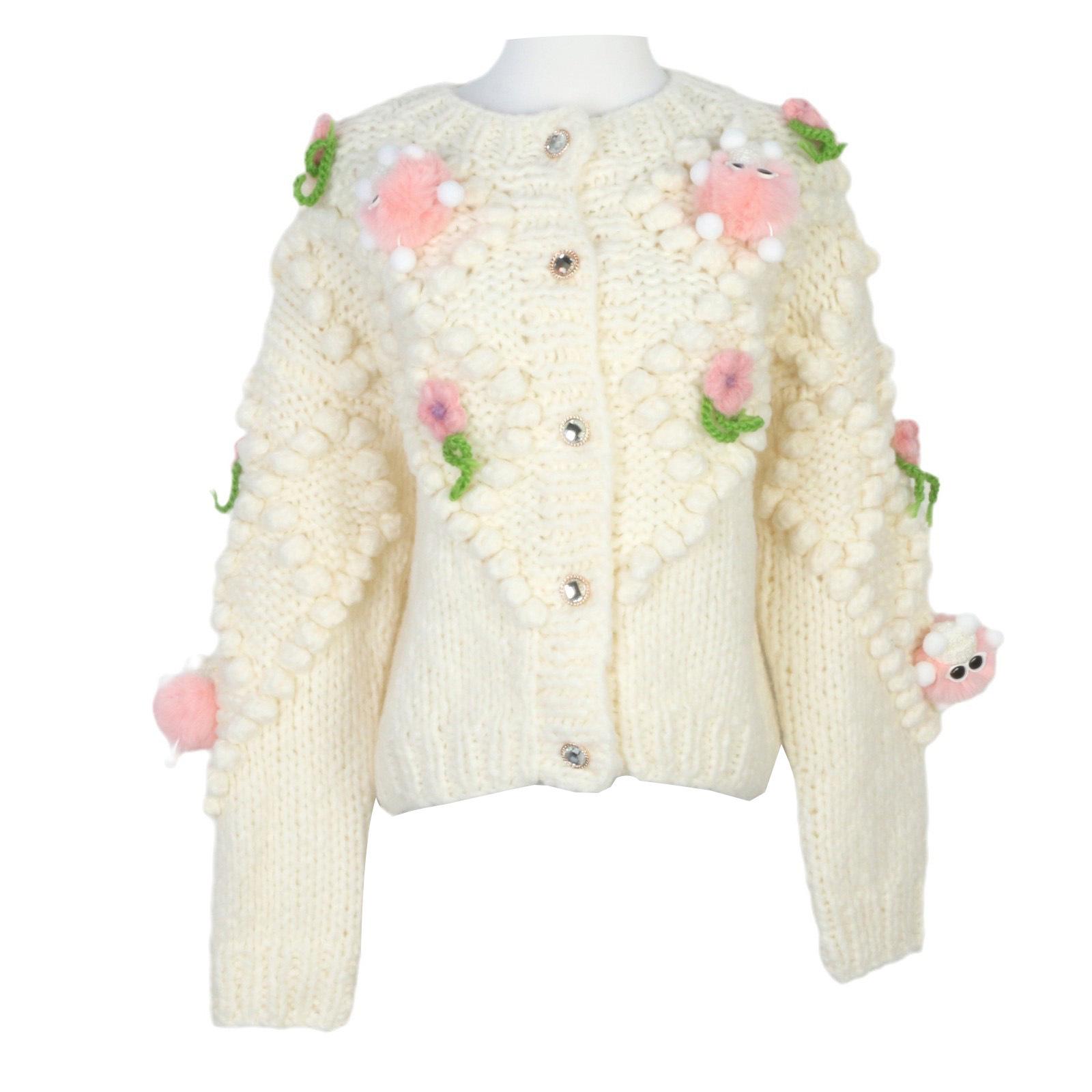 2024 Autumn/Winter Women s Floral Cartoon Long Sleeve Round Neck Loose Knit Sweater Cardigan Medium
2024 Autumn/Winter Women s Floral Cartoon Long Sleeve Round Neck Loose Knit Sweater Cardigan Medium