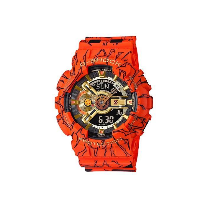 Casio Dragon Ball Z Dual Display Series Men Watches Black GA-110JDB-1A4PR Black Dial and Orange Band
Casio Dragon Ball Z Dual Display Series Men Watches Black GA-110JDB-1A4PR Black Dial and Orange Band