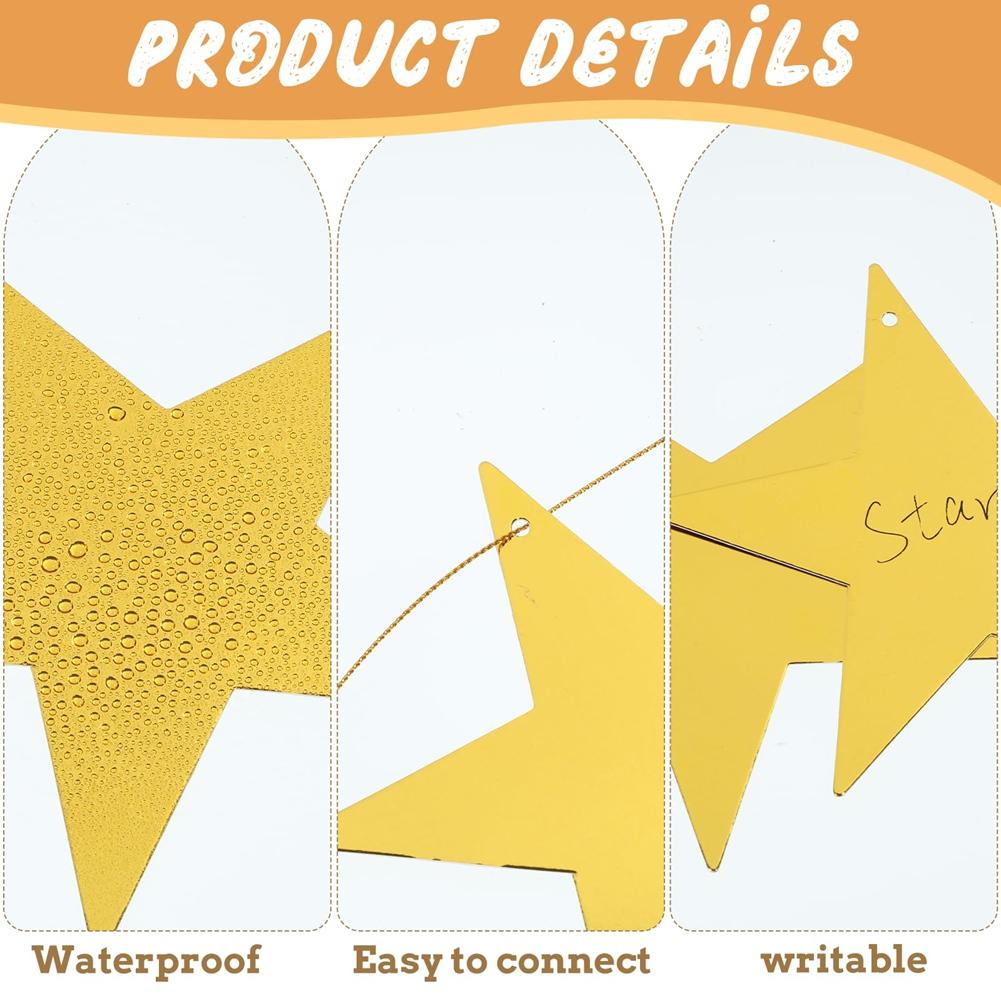 BHBL 24Pcs Gold Cardboard Stars, 4 Sizes Shining Cutouts Paper Stars with 164ft Gold Line, Star Hanging Decorations for Party China Mainland
BHBL 24Pcs Gold Cardboard Stars, 4 Sizes Shining Cutouts Paper Stars with 164ft Gold Line, Star Hanging Decorations for Party China Mainland