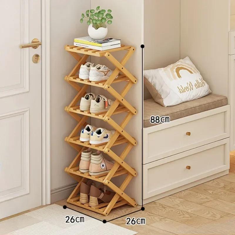 1 piece of bamboo shoe rack, foldable design, small area, easy to use, suitable for storing family shoes
1 piece of bamboo shoe rack, foldable design, small area, easy to use, suitable for storing family shoes