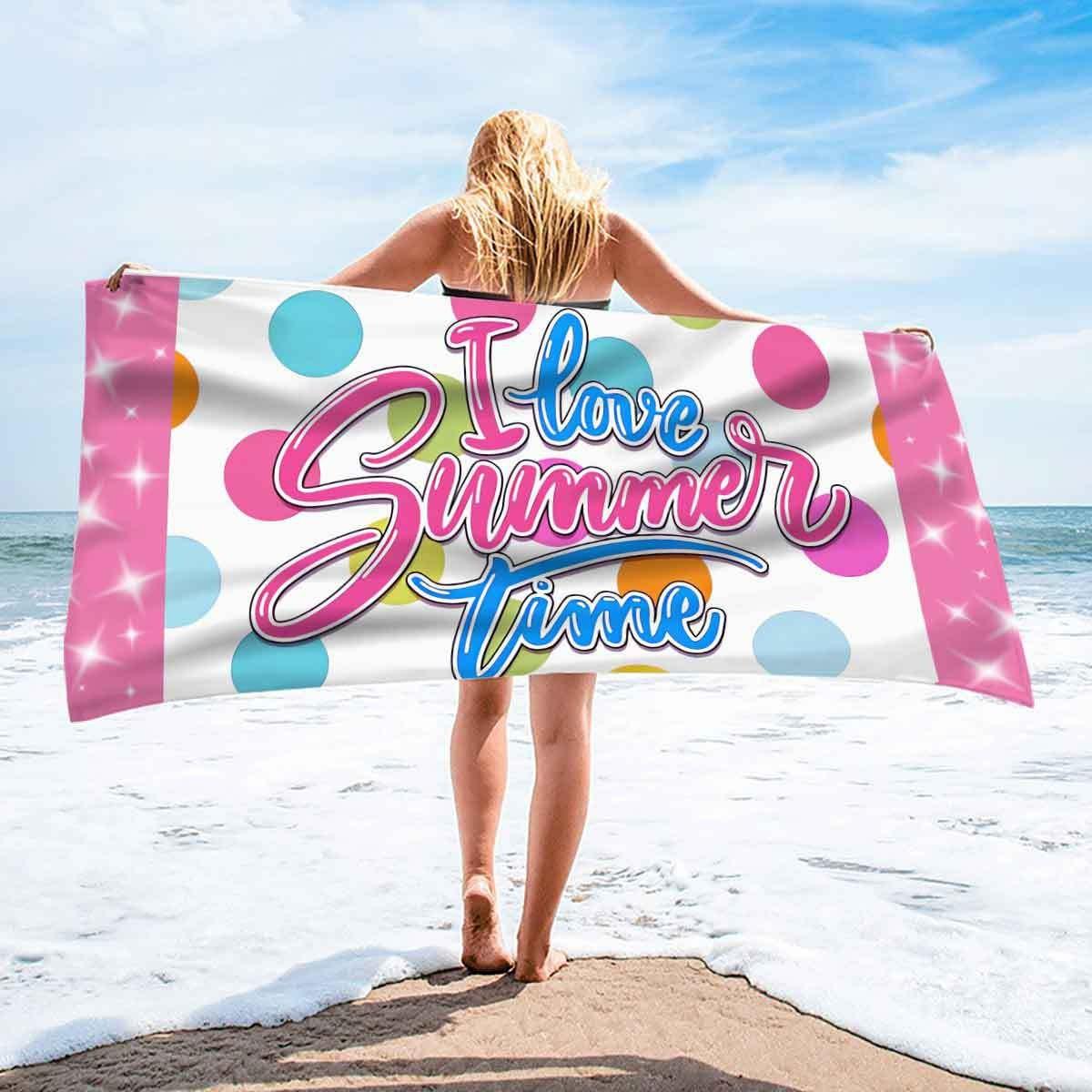 I Love Summer Time Quote Beach Towel Macaron Color Polka Dot Cute Girly Coastal Vacation Print Soft Quick Dry Beach Blanket W40*H60(CM)
I Love Summer Time Quote Beach Towel Macaron Color Polka Dot Cute Girly Coastal Vacation Print Soft Quick Dry Beach Blanket W40*H60(CM)
