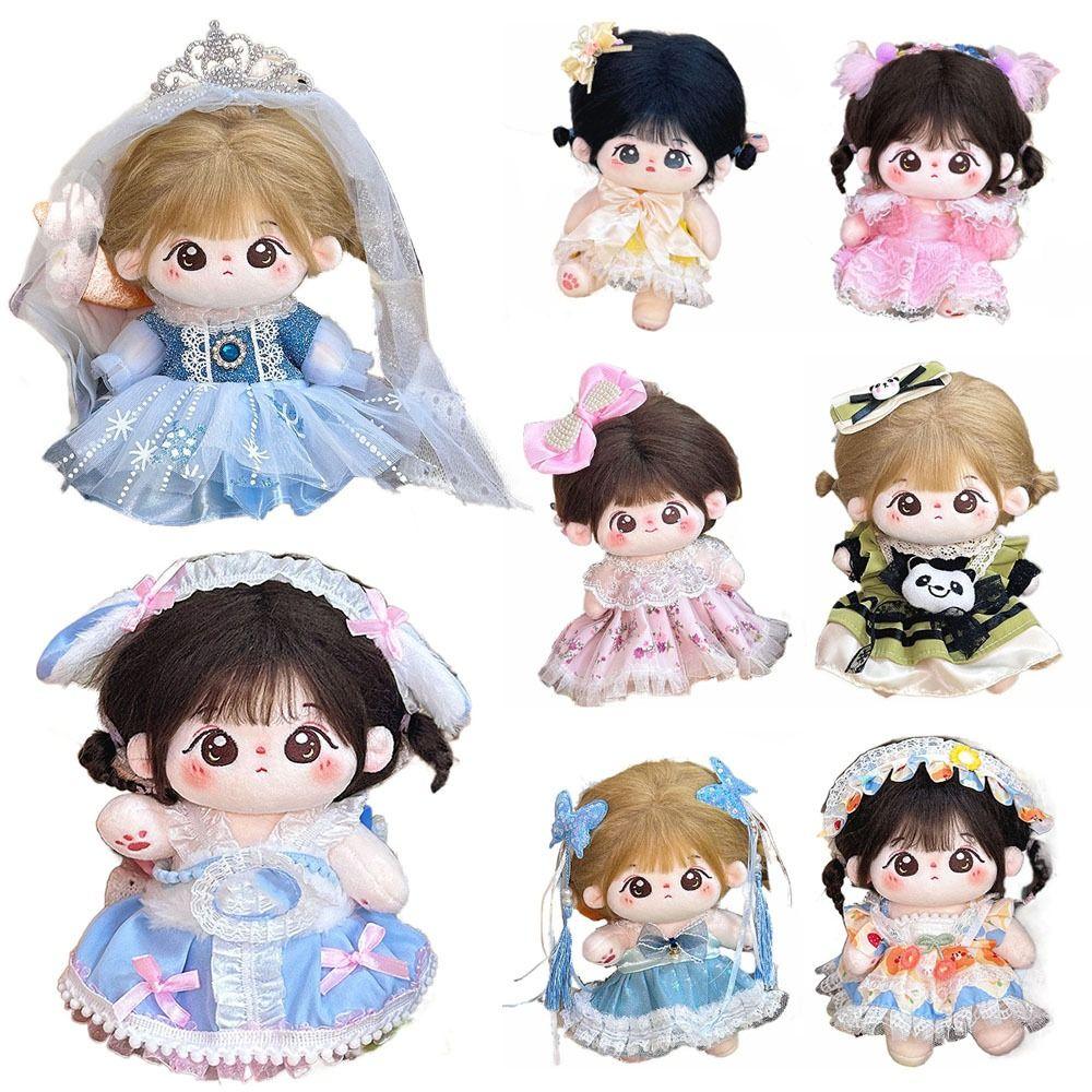 20CM Doll Headwear Dress Set Princess Dress Miniature Clothes Suit Doll Dress Cotton Stuffed Doll
20CM Doll Headwear Dress Set Princess Dress Miniature Clothes Suit Doll Dress Cotton Stuffed Doll