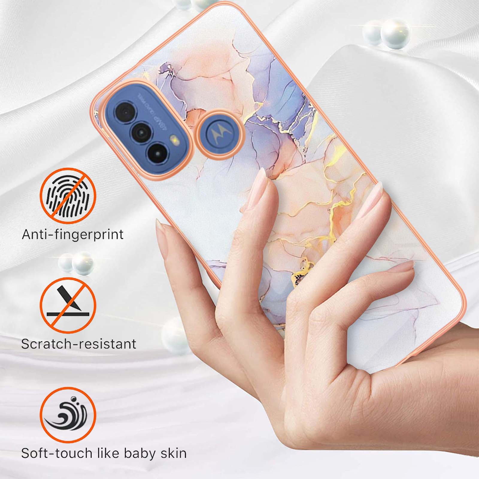 LB1 Series for Motorola Moto E20/E30/E40 Marble Cell Phone Case,Anti-fingerprint Anti-scratch Electroplating Soft TPU IMD Well-protected Cover C
LB1 Series for Motorola Moto E20/E30/E40 Marble Cell Phone Case,Anti-fingerprint Anti-scratch Electroplating Soft TPU IMD Well-protected Cover C
