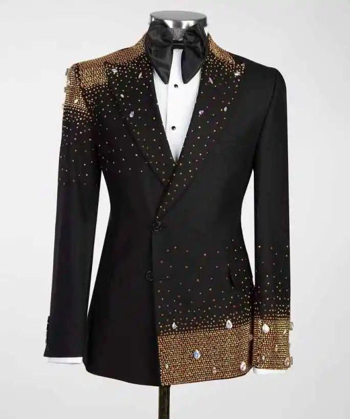 Модный Свадебный Мужской Костюм Костюмы для Вечеринки Приталенный 2 Предмета Пиджак Брюки Индивидуальный Пошив Бисером Жених Дружко Формальные Мероприятия Индивидуальный 5XL чёрный
Модный Свадебный Мужской Костюм Костюмы для Вечеринки Приталенный 2 Предмета Пиджак Брюки Индивидуальный Пошив Бисером Жених Дружко Формальные Мероприятия Индивидуальный 5XL чёрный