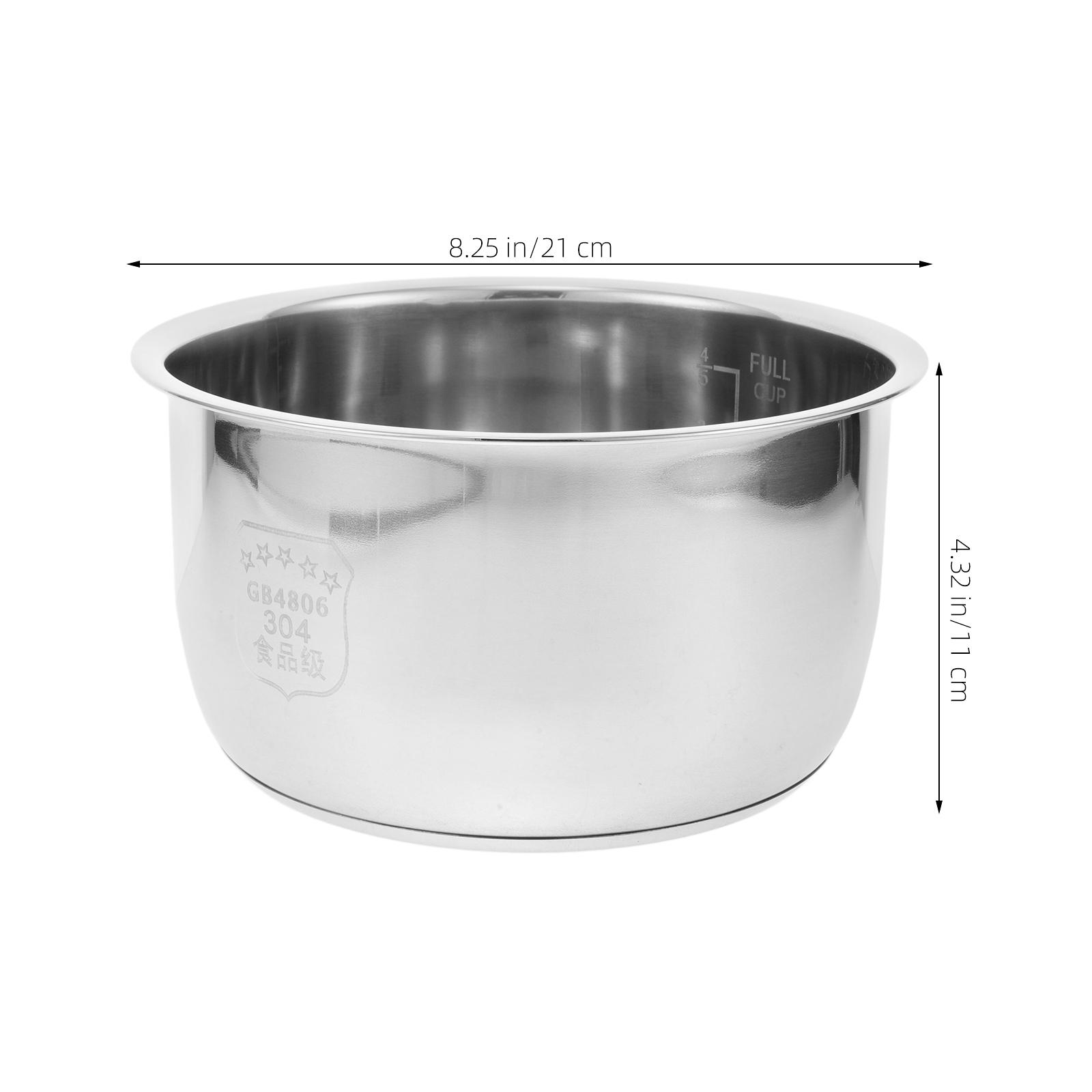 Rice Cooker Inner Pot 304 Stainless Steel Thickened Bottom Compatible Electric Cooker Parts Non Stick Accessories світло-зелений колір
Rice Cooker Inner Pot 304 Stainless Steel Thickened Bottom Compatible Electric Cooker Parts Non Stick Accessories світло-зелений колір
