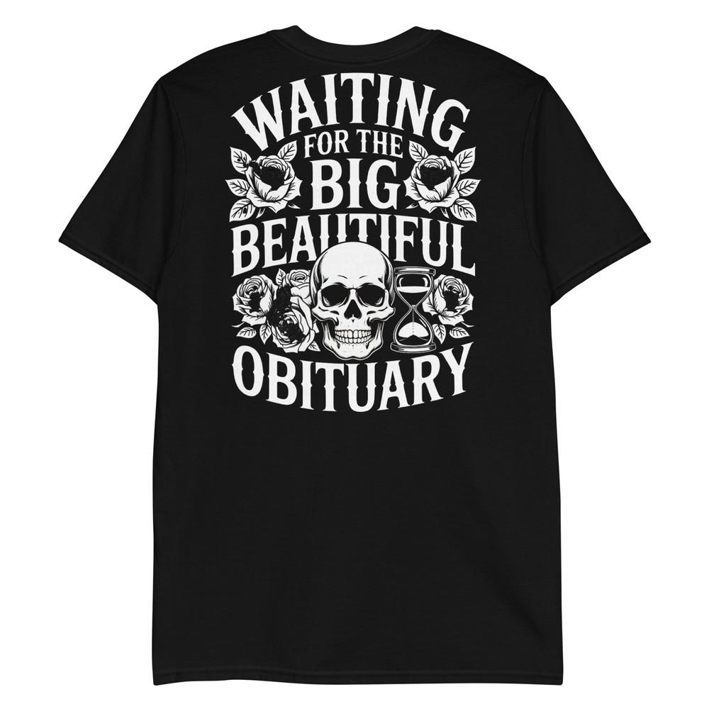 Забавная саркастичная футболка «Жду большого красивого некролога» M
Забавная саркастичная футболка «Жду большого красивого некролога» M