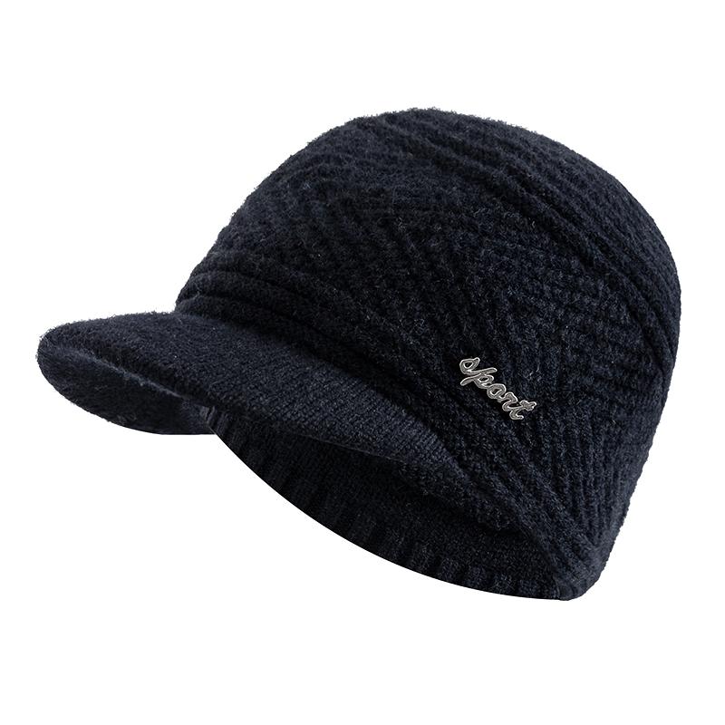 New Men Winter Hats Casual Keep Warm Beanie Cap Male Sports Brim Knitted Hats 55cm-60cm чорний
New Men Winter Hats Casual Keep Warm Beanie Cap Male Sports Brim Knitted Hats 55cm-60cm чорний