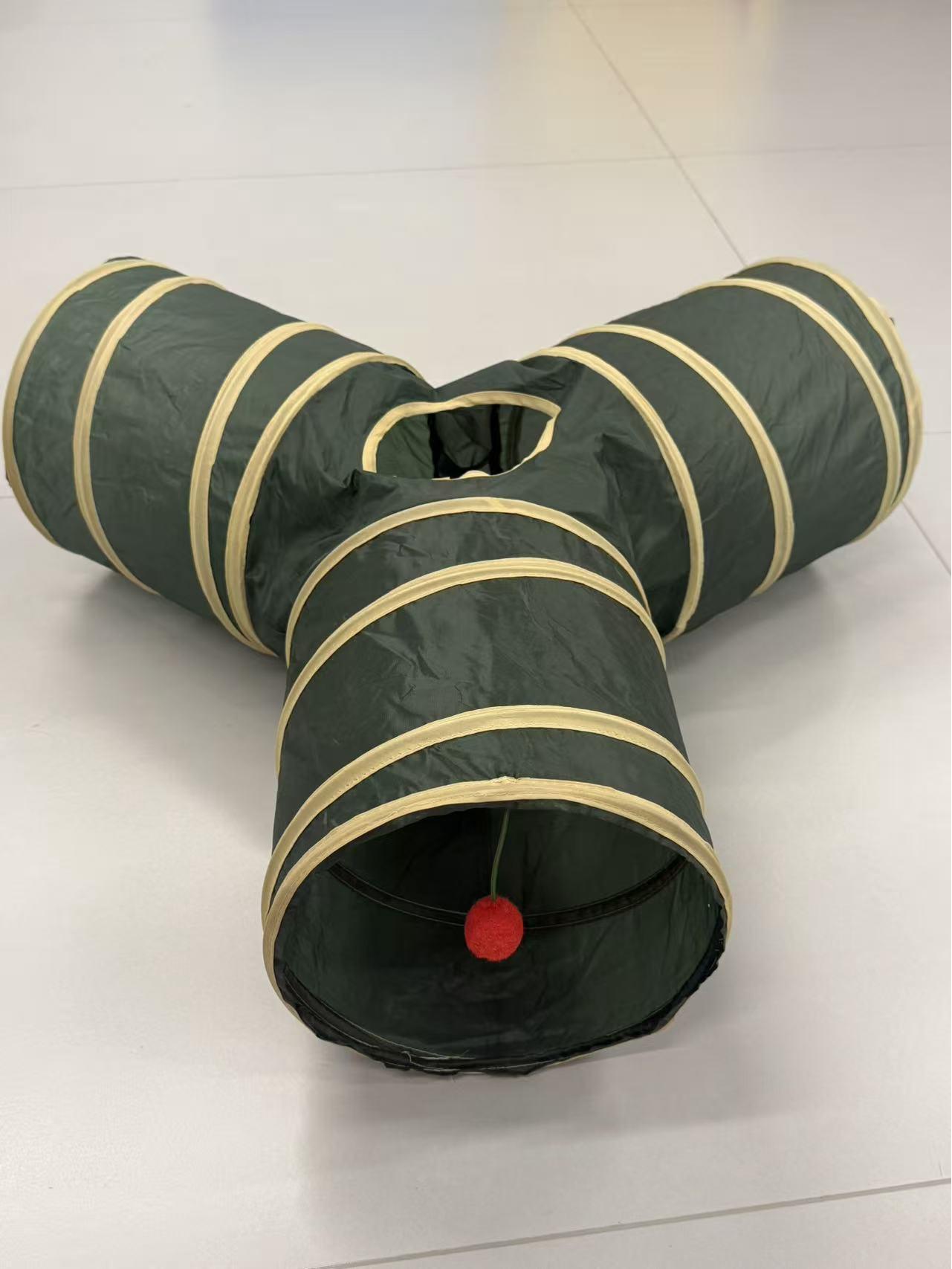 Foldable Three-Way Cat Tunnel Toy - Portable & Semi-Closed Design Custom Adhesive
Foldable Three-Way Cat Tunnel Toy - Portable & Semi-Closed Design Custom Adhesive