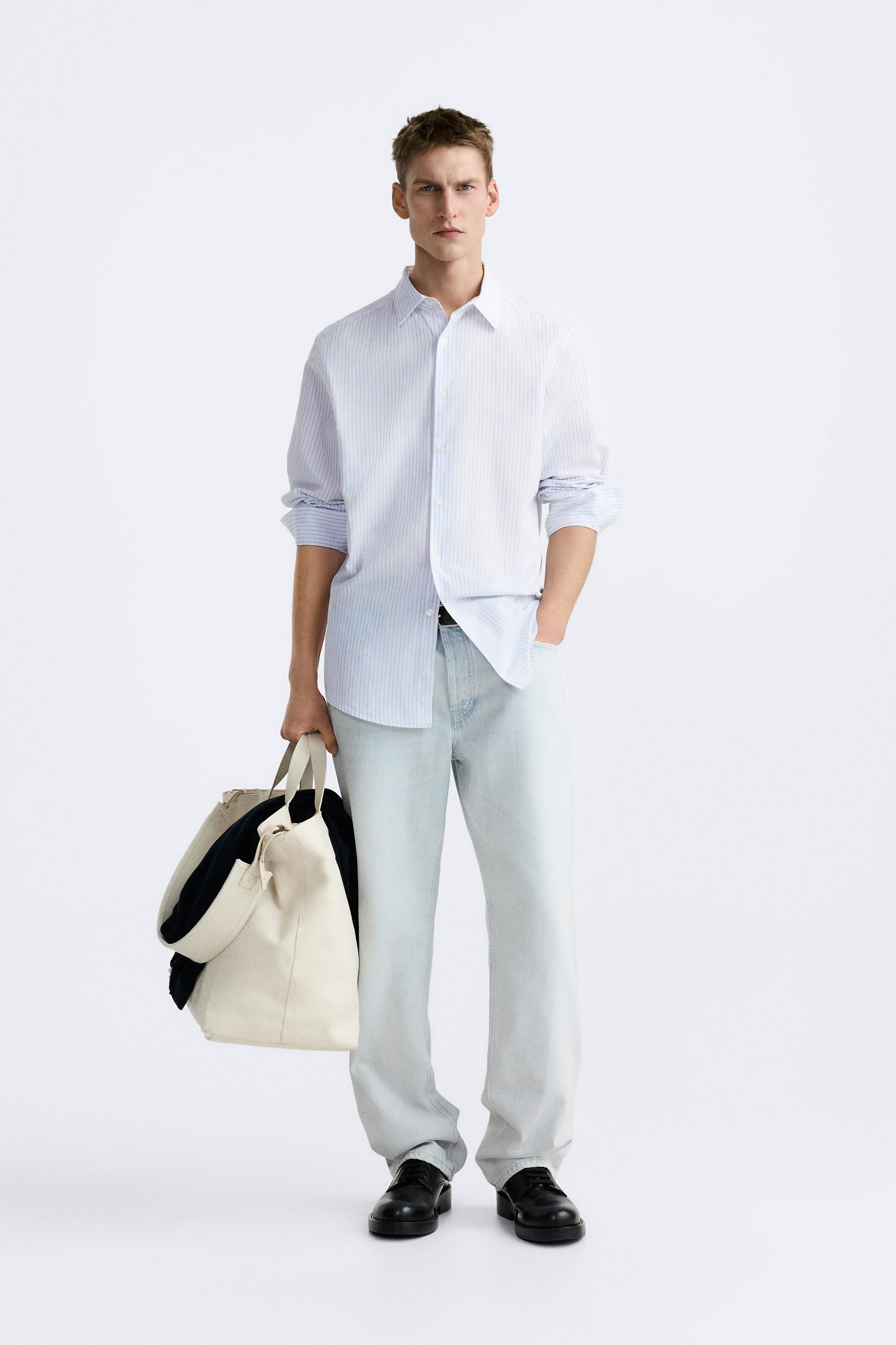 РУБАШКА В ПОЛОСКУ С ФАКТУРОЙ 
РУБАШКА В ПОЛОСКУ С ФАКТУРОЙ