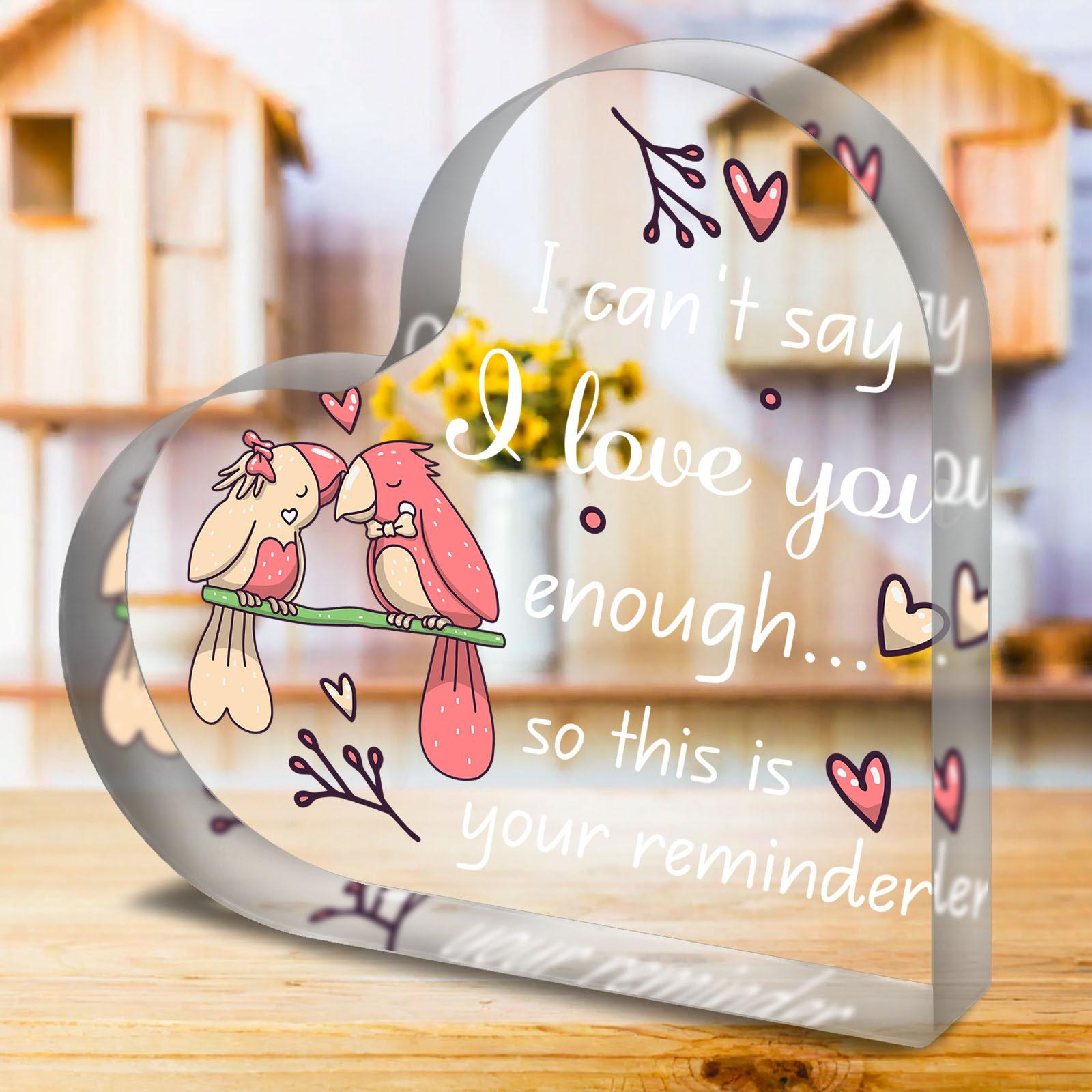 2D Flat Acrylic Heart-Shaped Desktop Ornament with Romantic Birds Design - Perfect for Valentine s Day, Birthdays, Anniversaries, Thanksgiving Gifts 10*10cm
2D Flat Acrylic Heart-Shaped Desktop Ornament with Romantic Birds Design - Perfect for Valentine s Day, Birthdays, Anniversaries, Thanksgiving Gifts 10*10cm