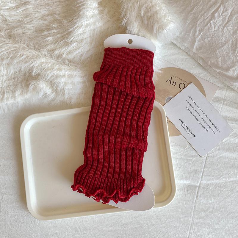 Girls Angora Red Lace Knit Leg Warmers - Chunky Mid-Calf Socks for Spring, Autumn, and Winter One Size, approx. 30cm flat
Girls Angora Red Lace Knit Leg Warmers - Chunky Mid-Calf Socks for Spring, Autumn, and Winter One Size, approx. 30cm flat
