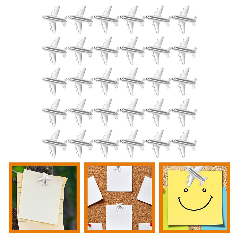 30pcs Silver Airplane Pushpins Metal Thumb Tacks For Board Cork Board Pins Office Binding Supplies Map Markers Creative
30pcs Silver Airplane Pushpins Metal Thumb Tacks For Board Cork Board Pins Office Binding Supplies Map Markers Creative