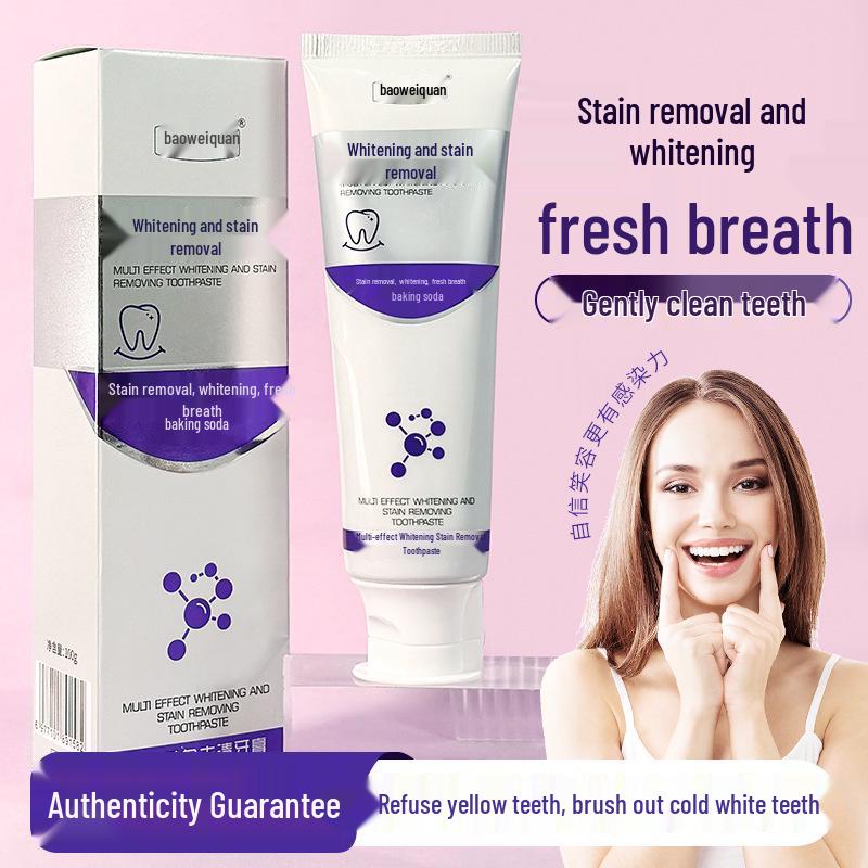 Baoweiquan Color Repair Whitening Toothpaste: Removes Stains & Yellowing, Freshens Breath, Protects Gums, Strengthens Teeth.
Baoweiquan Color Repair Whitening Toothpaste: Removes Stains & Yellowing, Freshens Breath, Protects Gums, Strengthens Teeth.