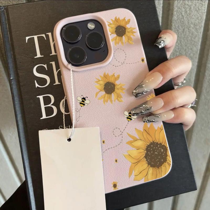 Sunflower Bees Pattern Lychee Texture Phone Case For iPhone 17 16 15 14 13 12 11 Pro Max 14 15 Plus 17 Air Silicone Soft Cover iPhone 11 Pro Max
Sunflower Bees Pattern Lychee Texture Phone Case For iPhone 17 16 15 14 13 12 11 Pro Max 14 15 Plus 17 Air Silicone Soft Cover iPhone 11 Pro Max
