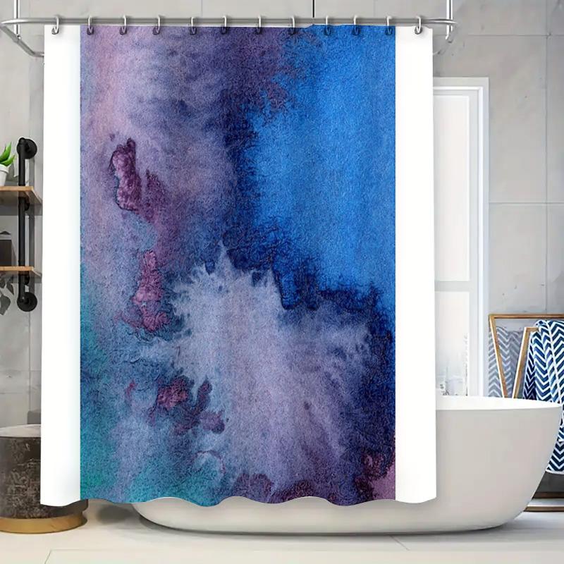 Elegant Blue Purple Abstract Waterfall Shower Curtain Modern Bathroom Decor Set Waterproof Liner W60H190(CM)-1 Pcs
Elegant Blue Purple Abstract Waterfall Shower Curtain Modern Bathroom Decor Set Waterproof Liner W60H190(CM)-1 Pcs