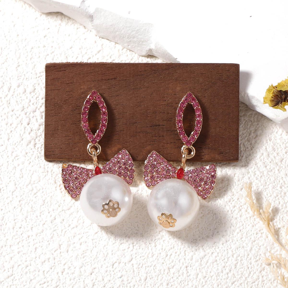 Valentine s Day exquisite light luxury fashion simple zircon bow imitation pearl pendant earrings versatile women s models рожевий
Valentine s Day exquisite light luxury fashion simple zircon bow imitation pearl pendant earrings versatile women s models рожевий