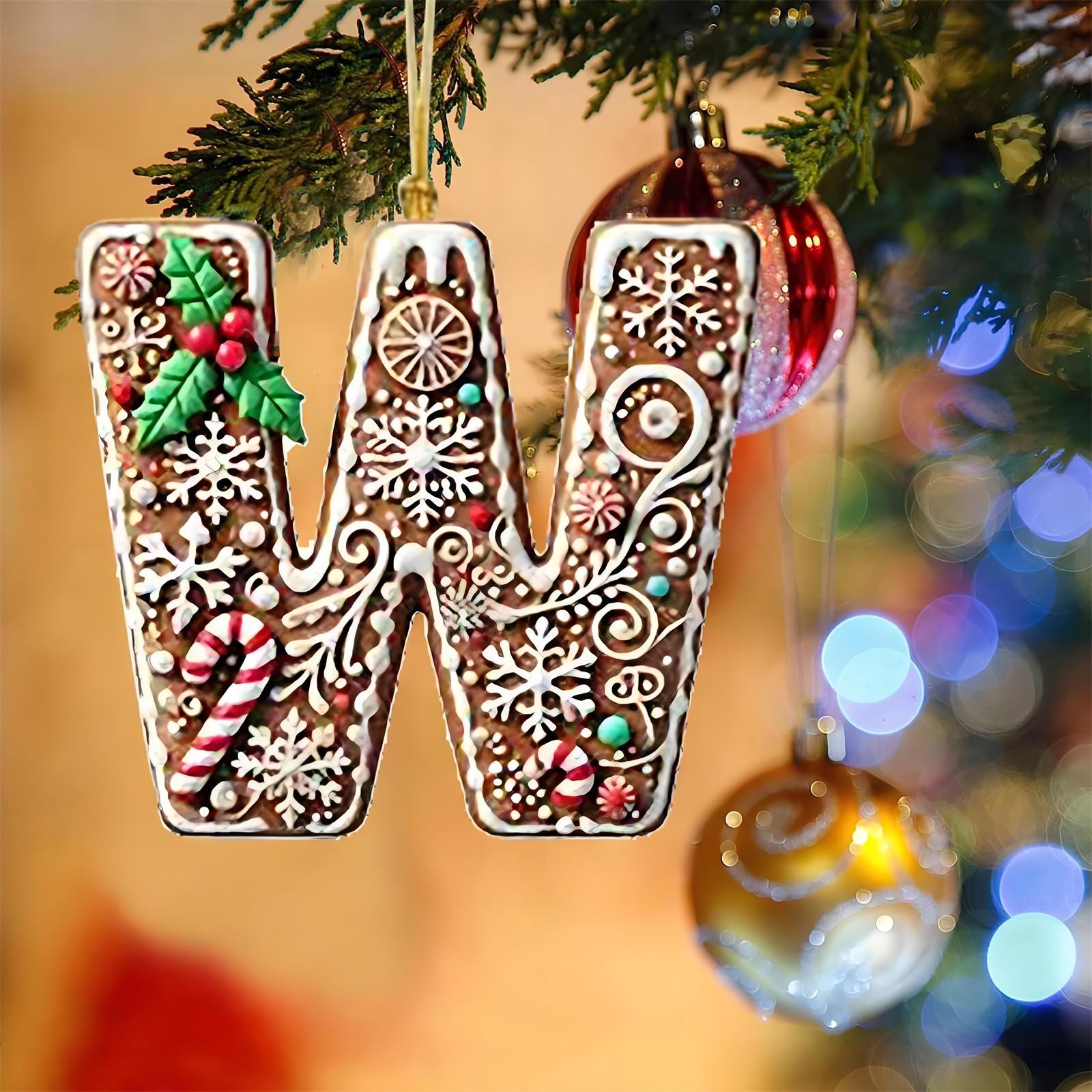 Personalized Alphabet Christmas Tree Hanging Ornament 2D Letter Decoration for Holiday Tree Hanging Indoor Outdoor Use
Personalized Alphabet Christmas Tree Hanging Ornament 2D Letter Decoration for Holiday Tree Hanging Indoor Outdoor Use
