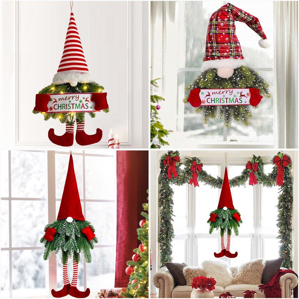 Искусственные сосновые ветки, длинные ноги с огнями, свисающие Санта-Клаусы, рождественские шведские гномы
Искусственные сосновые ветки, длинные ноги с огнями, свисающие Санта-Клаусы, рождественские шведские гномы