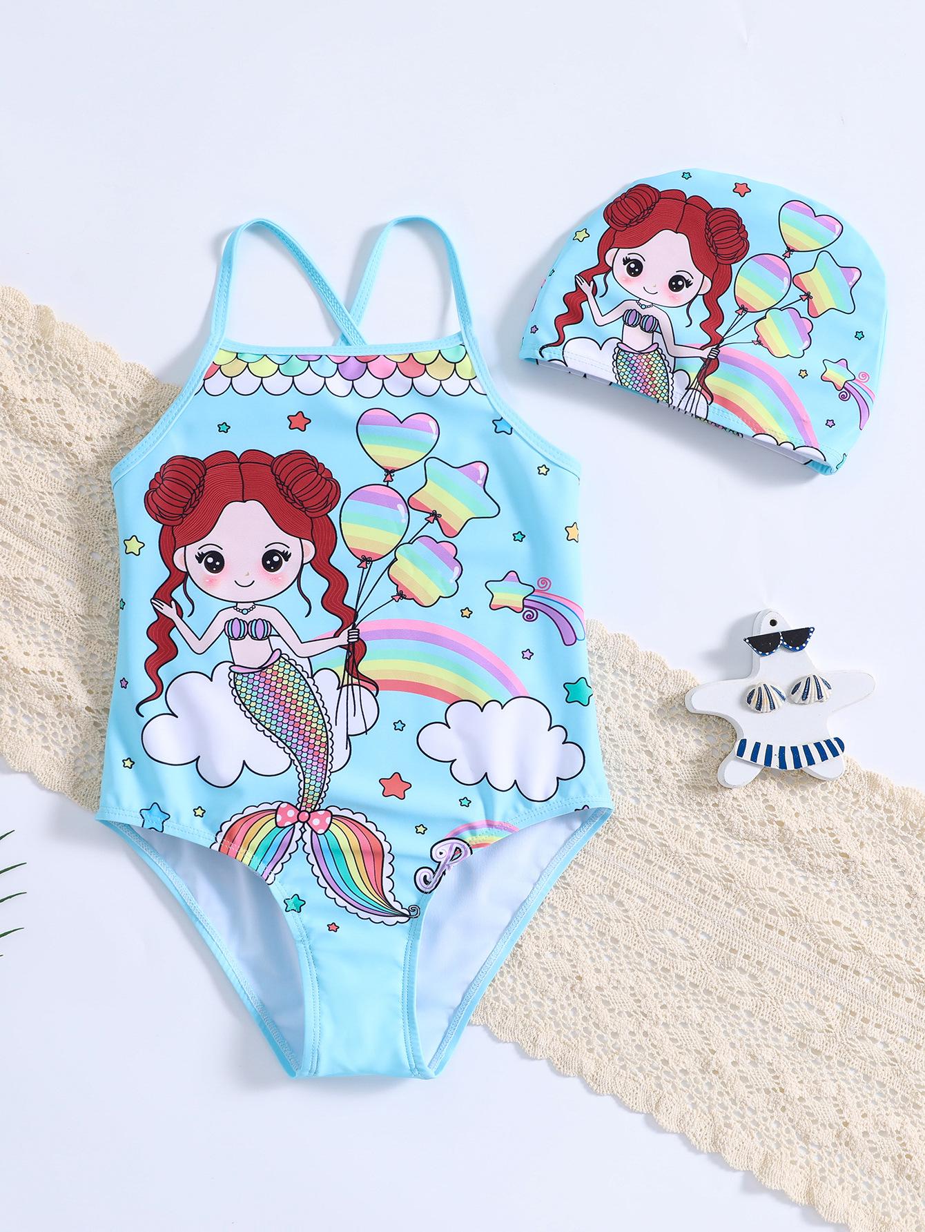 Children s Mermaid Print Halter One-Piece Bikini Swimsuit for Baby Girls Size 110 светло-синий
Children s Mermaid Print Halter One-Piece Bikini Swimsuit for Baby Girls Size 110 светло-синий