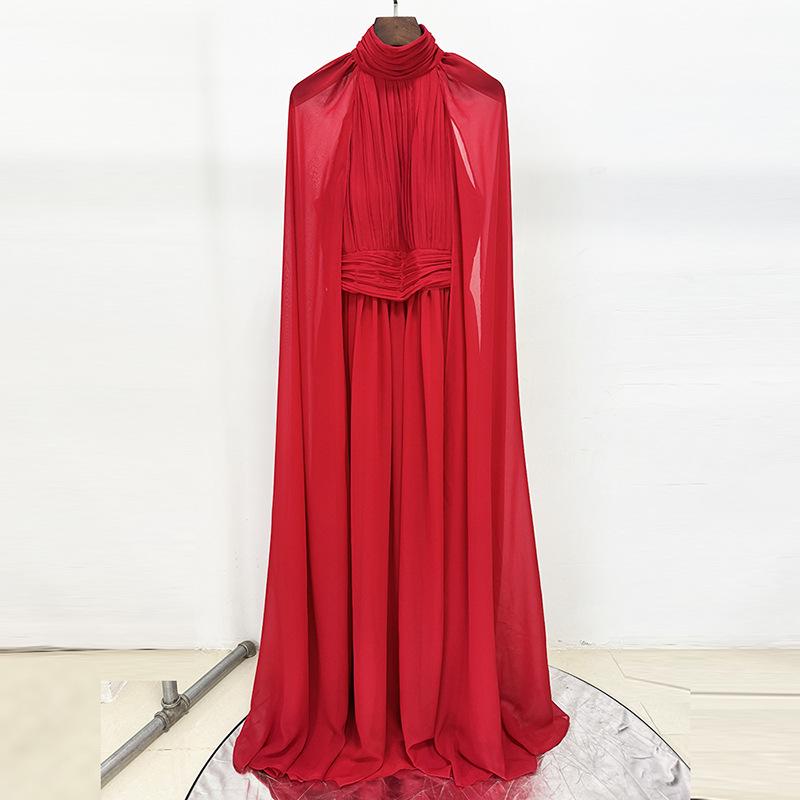 High-End 2026 Early Spring Flowy Chiffon Pleated Floor-Length Dress Double Extra Large красный
High-End 2026 Early Spring Flowy Chiffon Pleated Floor-Length Dress Double Extra Large красный