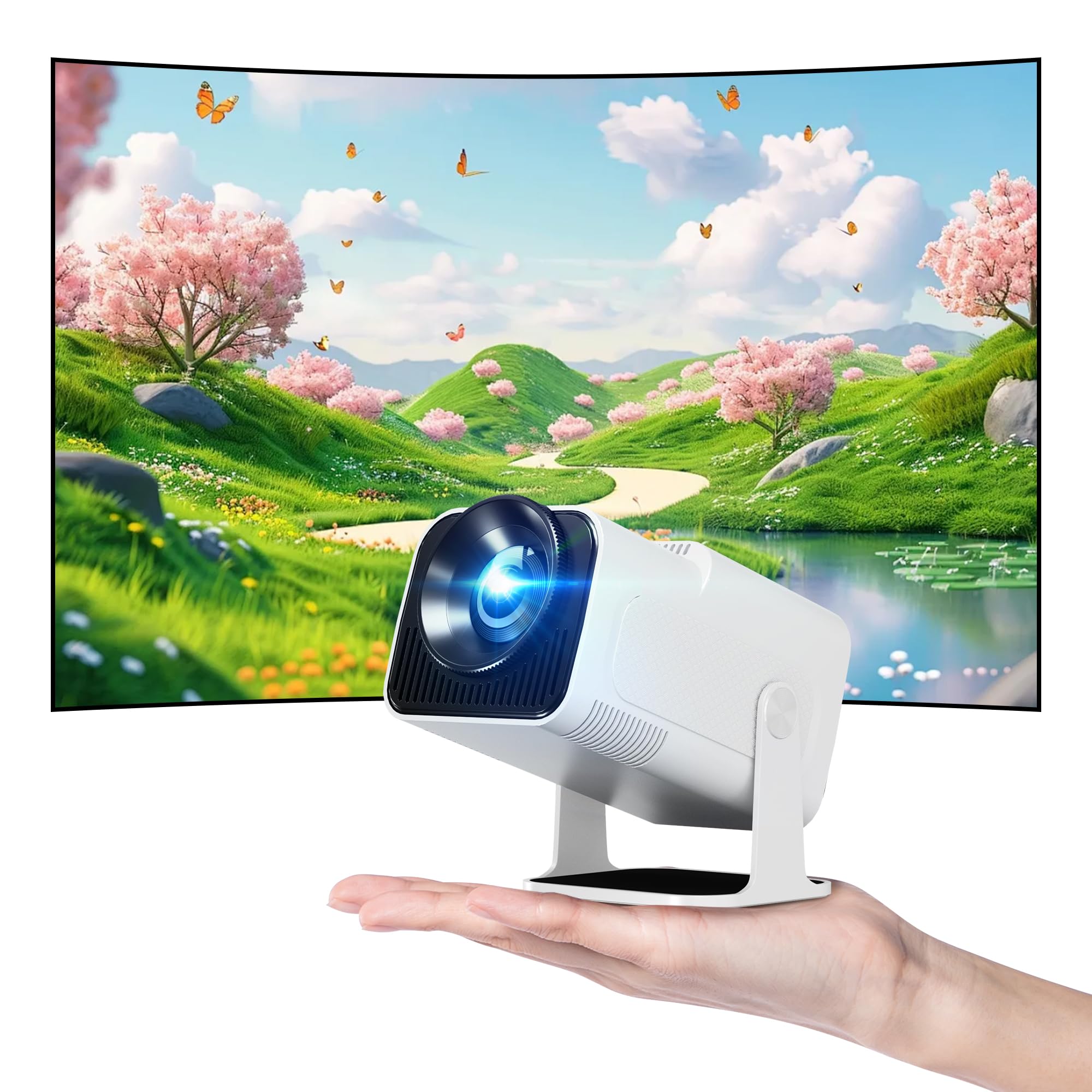 released in November Innovative Hauskit small ceiling 12000LM high 1080P 4K HiFi automatic keystone for home zoom 6 instant home short distance білий 
released in November Innovative Hauskit small ceiling 12000LM high 1080P 4K HiFi automatic keystone for home zoom 6 instant home short distance білий
