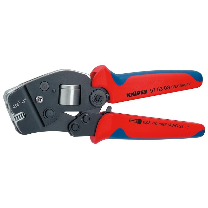 Пресс-щипцы Knipex для контактных втулок Din 46228 1 4 обжимной квадратный конец 1 гнездо 0 08-10 мм2 2 x 4 мм2 длина 190 мм
Пресс-щипцы Knipex для контактных втулок Din 46228 1 4 обжимной квадратный конец 1 гнездо 0 08-10 мм2 2 x 4 мм2 длина 190 мм