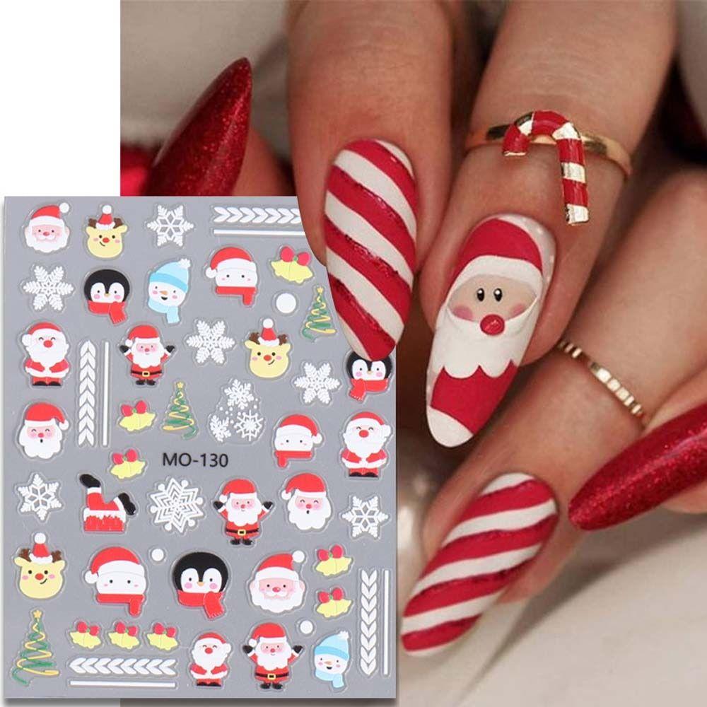 Santa Claus Christmas Nail Decals Cartoon Elk Christmas Nail Decorations Nail Salon MO-129
Santa Claus Christmas Nail Decals Cartoon Elk Christmas Nail Decorations Nail Salon MO-129