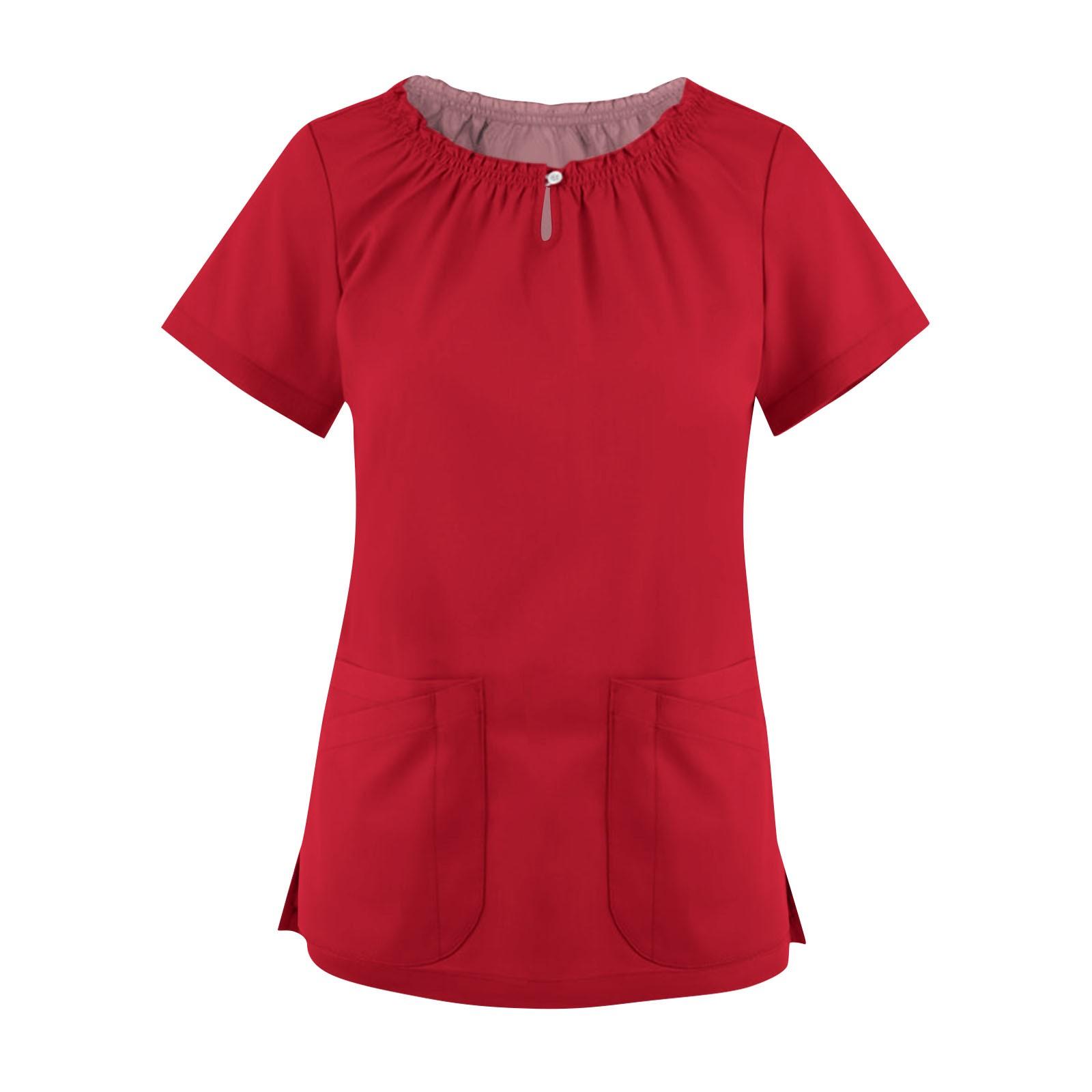 Women s Summer Lace Collar Short Sleeve Tops Quick Dry Workwear With Pockets XXL червоний
Women s Summer Lace Collar Short Sleeve Tops Quick Dry Workwear With Pockets XXL червоний