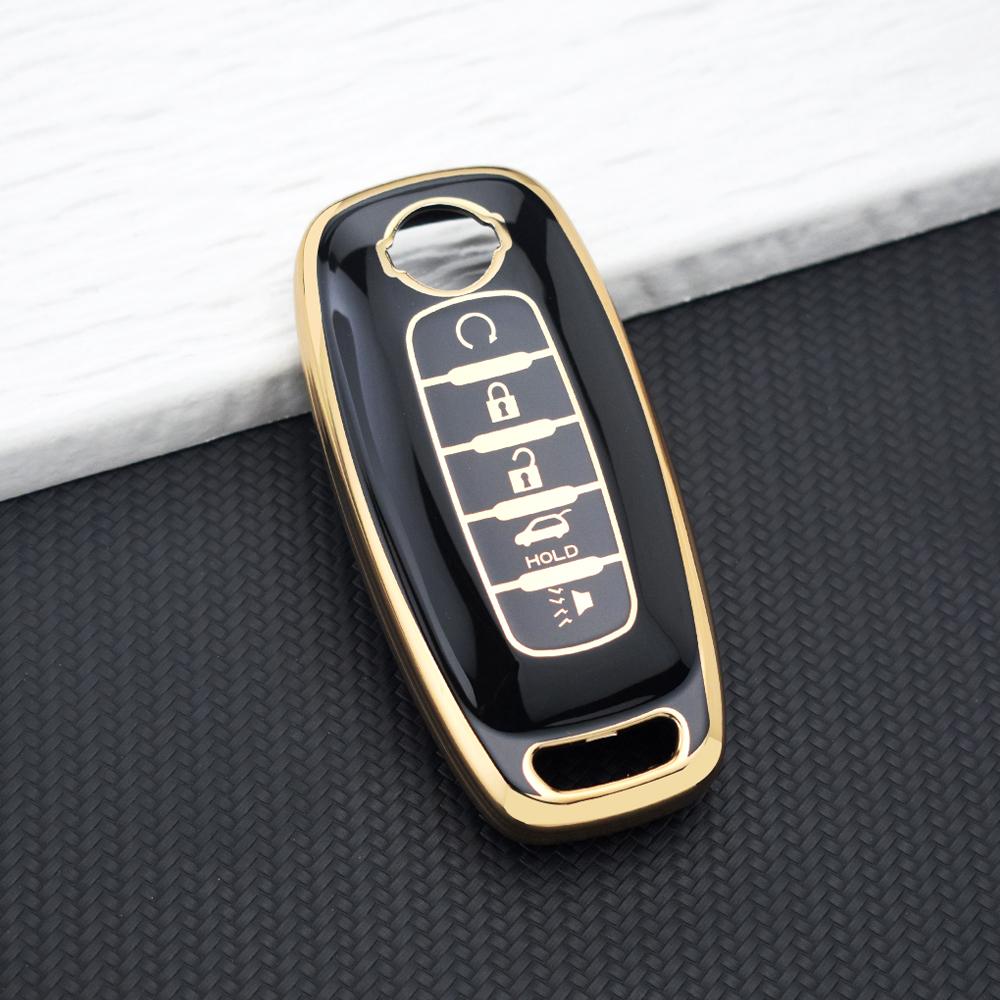 TPU Key Fob Cover for Nissan Rogue Kicks Pathfinder Qashqai J12 Ariya Altima Premium 5 Buttons Soft Key Case Holder Accessories
TPU Key Fob Cover for Nissan Rogue Kicks Pathfinder Qashqai J12 Ariya Altima Premium 5 Buttons Soft Key Case Holder Accessories