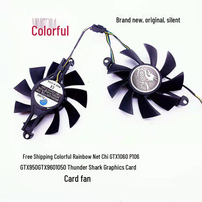 Wangchi Thunder Shark Graphics Card Fan for GTX1060/P106/GTX950/GTX960/1050 Default
Wangchi Thunder Shark Graphics Card Fan for GTX1060/P106/GTX950/GTX960/1050 Default