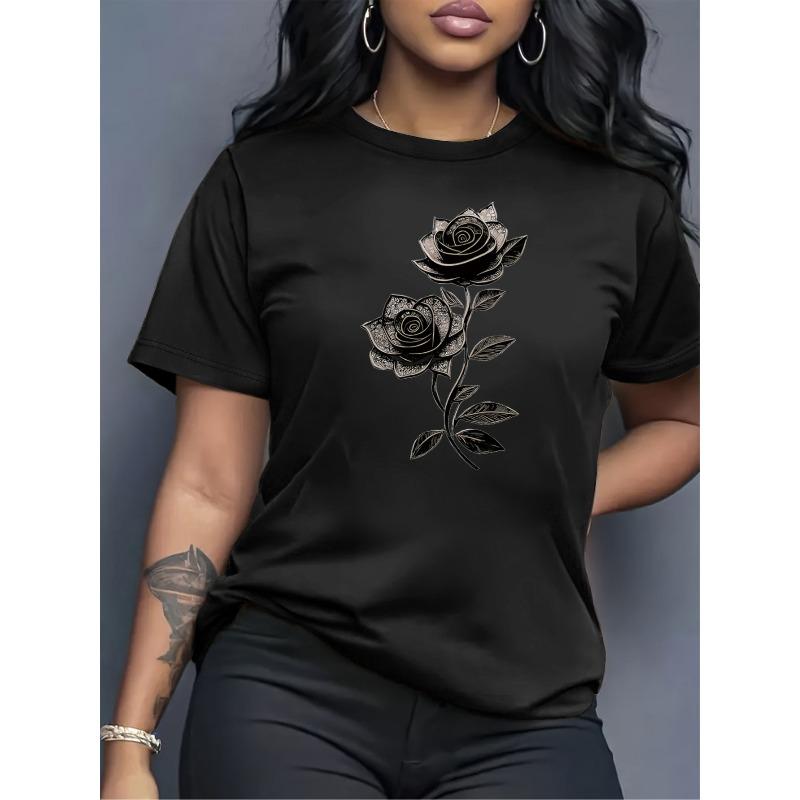 European Size Ladies Exquisite Print T-Shirt - Women s Summer Clothing, Fashionable Print, Breathable and Comfortable, Round Neck Women s Tee 4XL
European Size Ladies Exquisite Print T-Shirt - Women s Summer Clothing, Fashionable Print, Breathable and Comfortable, Round Neck Women s Tee 4XL