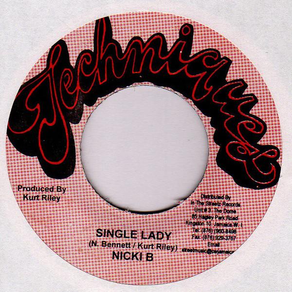 7inch Record NICKY B - Single Lady NONE Techniques 2009 Jamaica Reggae, Ska & Dub Used
7inch Record NICKY B - Single Lady NONE Techniques 2009 Jamaica Reggae, Ska & Dub Used