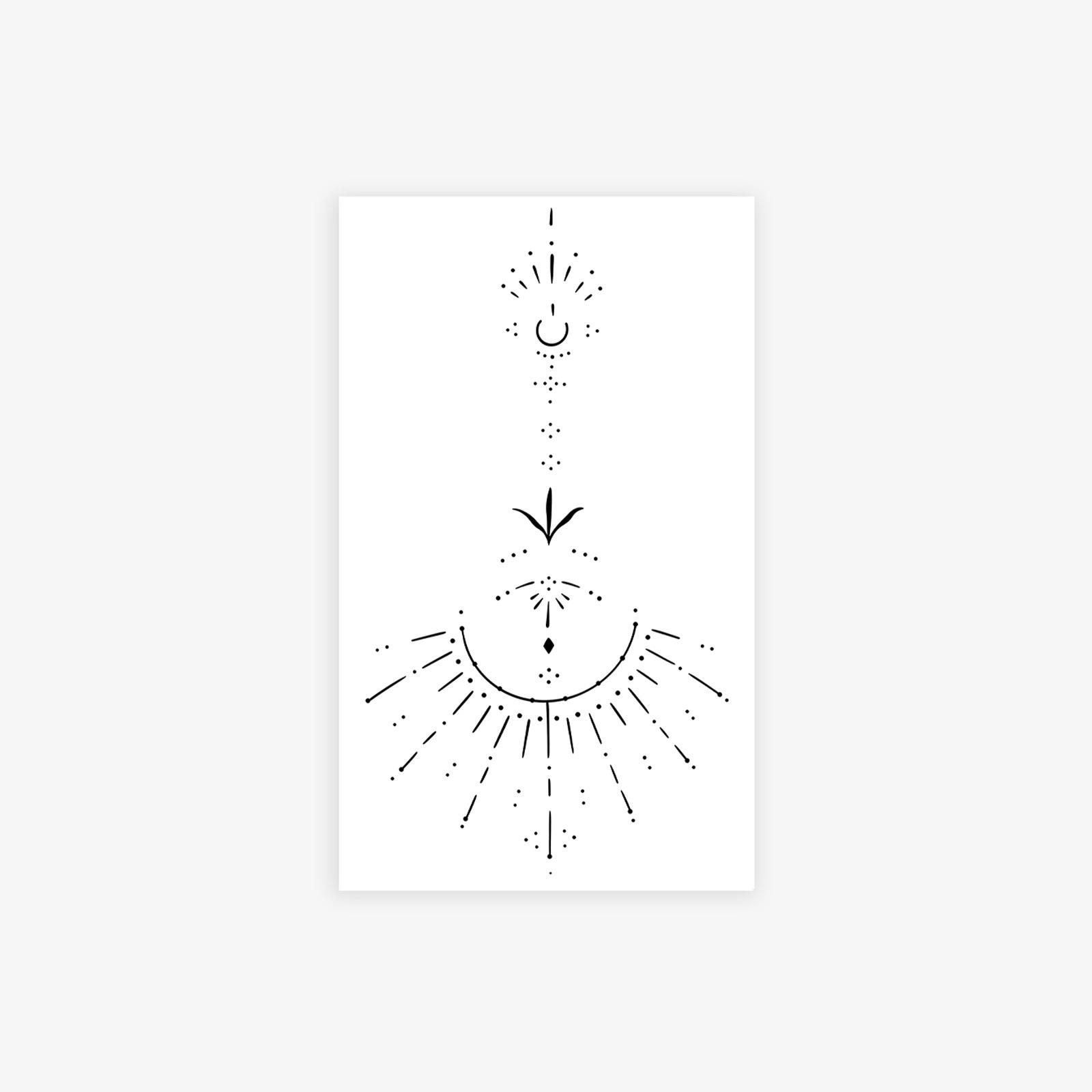 Fairy Star Dot Sun Tattoo Sticker, Line Smudge, Long-Lasting Waterproof, Premium Wrist Sticker 11*18
Fairy Star Dot Sun Tattoo Sticker, Line Smudge, Long-Lasting Waterproof, Premium Wrist Sticker 11*18