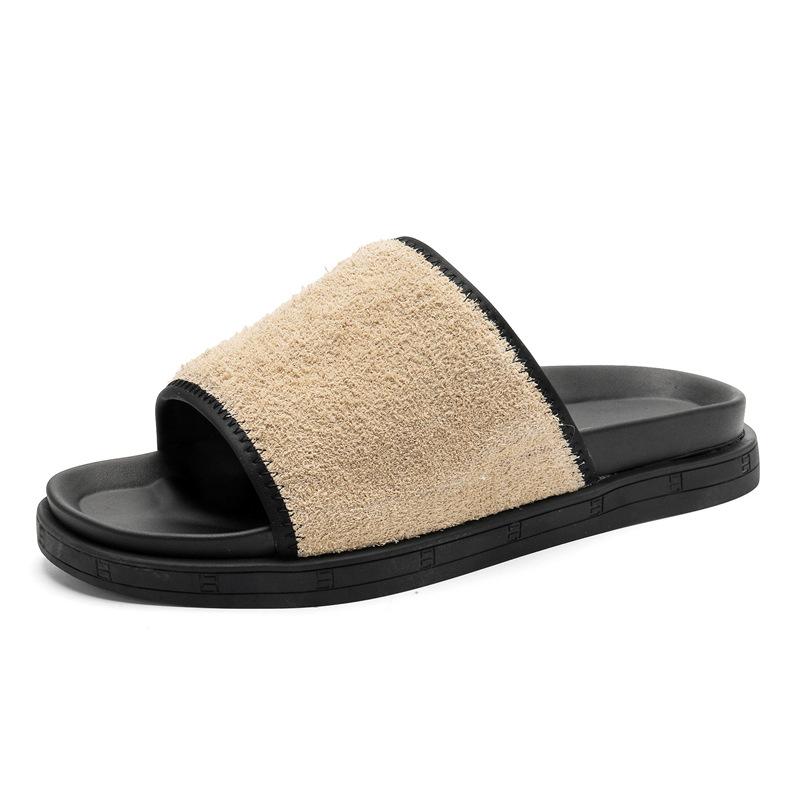 Men s lightweight solid color outer wear high-end summer non-slip sandals soft-soled thick-soled outdoor one-word beach shoes 371258-J 44 бежевий
Men s lightweight solid color outer wear high-end summer non-slip sandals soft-soled thick-soled outdoor one-word beach shoes 371258-J 44 бежевий