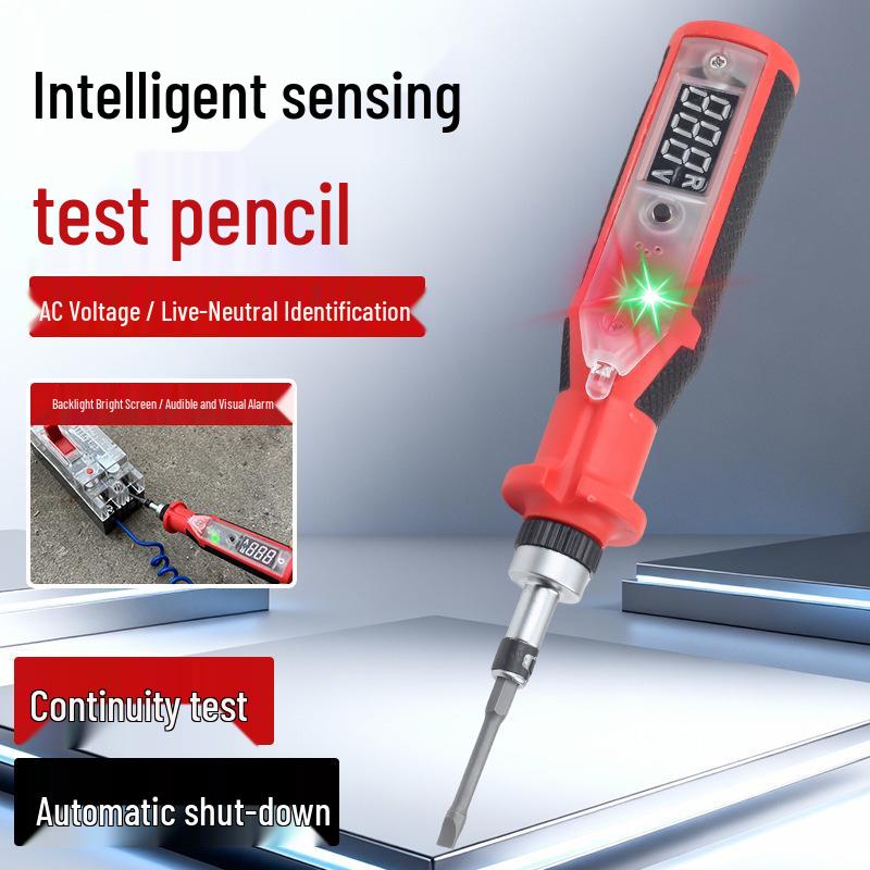 ABXL Advanced Rechargeable Voltage Tester Pen with Digital Display and Breakpoint Detection Induction Digital Voltage Tester Pen (Flathead)
ABXL Advanced Rechargeable Voltage Tester Pen with Digital Display and Breakpoint Detection Induction Digital Voltage Tester Pen (Flathead)
