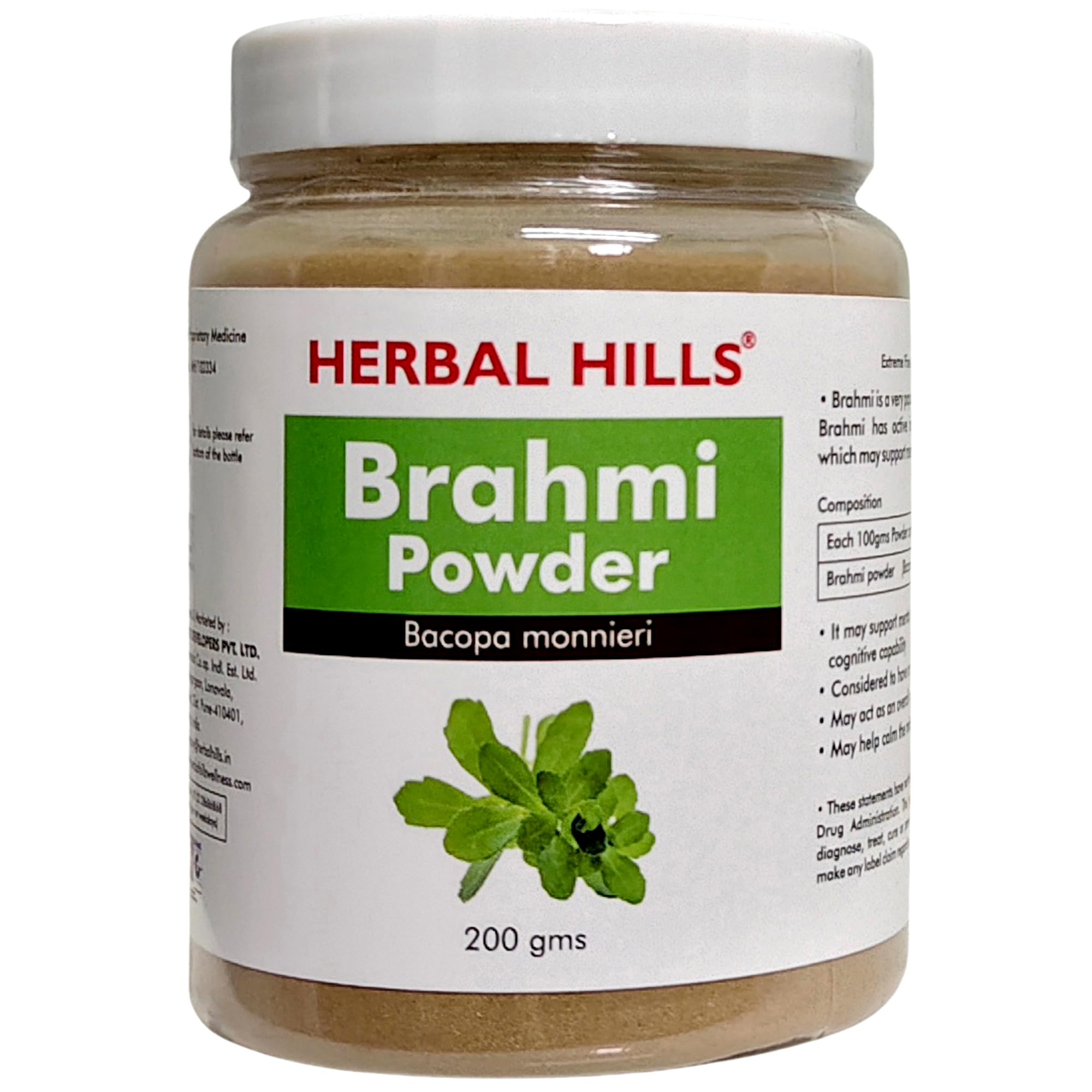 Herbal Hills Brahmi Powder (200 g (Pack of 2))
Herbal Hills Brahmi Powder (200 g (Pack of 2))