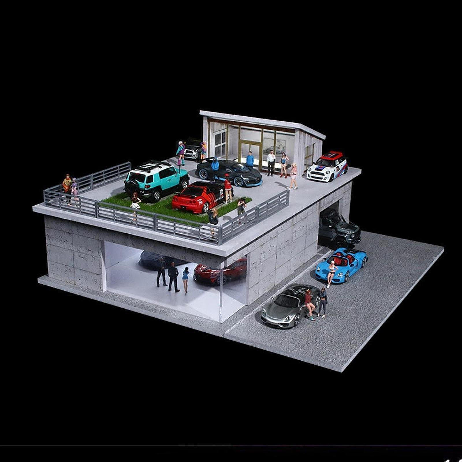 1/64 Scale Car Model Display Case Show with Lights Parking Lot Organizer Simulation Alloy
1/64 Scale Car Model Display Case Show with Lights Parking Lot Organizer Simulation Alloy