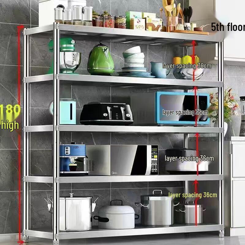 Multi-Layer Stainless Steel Kitchen Storage Rack
Multi-Layer Stainless Steel Kitchen Storage Rack