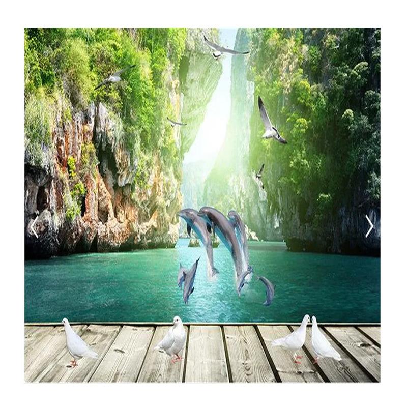 Modern Dolphin Swimming Wallpaper Sea Scenery Wall Mural Living Room Sofa Background Wall Mural Wallpaper 200 cm(W) x 140 cm(H)
Modern Dolphin Swimming Wallpaper Sea Scenery Wall Mural Living Room Sofa Background Wall Mural Wallpaper 200 cm(W) x 140 cm(H)