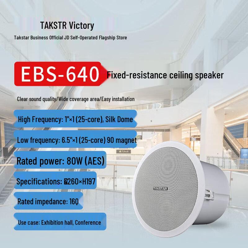 TAKSTAR EBS-640 Ceiling Speaker
TAKSTAR EBS-640 Ceiling Speaker