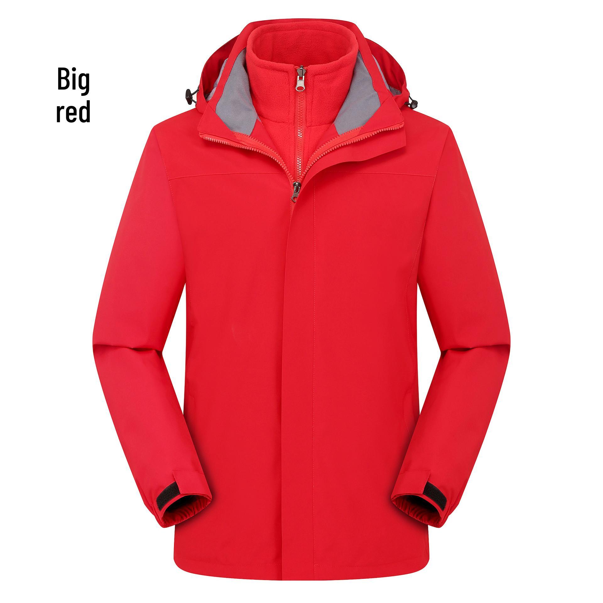 Men s and Women s Waterproof Windproof 3-in-1 Storm Jacket with Detachable Inner Layer for Autumn and Winter Sports. L
Men s and Women s Waterproof Windproof 3-in-1 Storm Jacket with Detachable Inner Layer for Autumn and Winter Sports. L