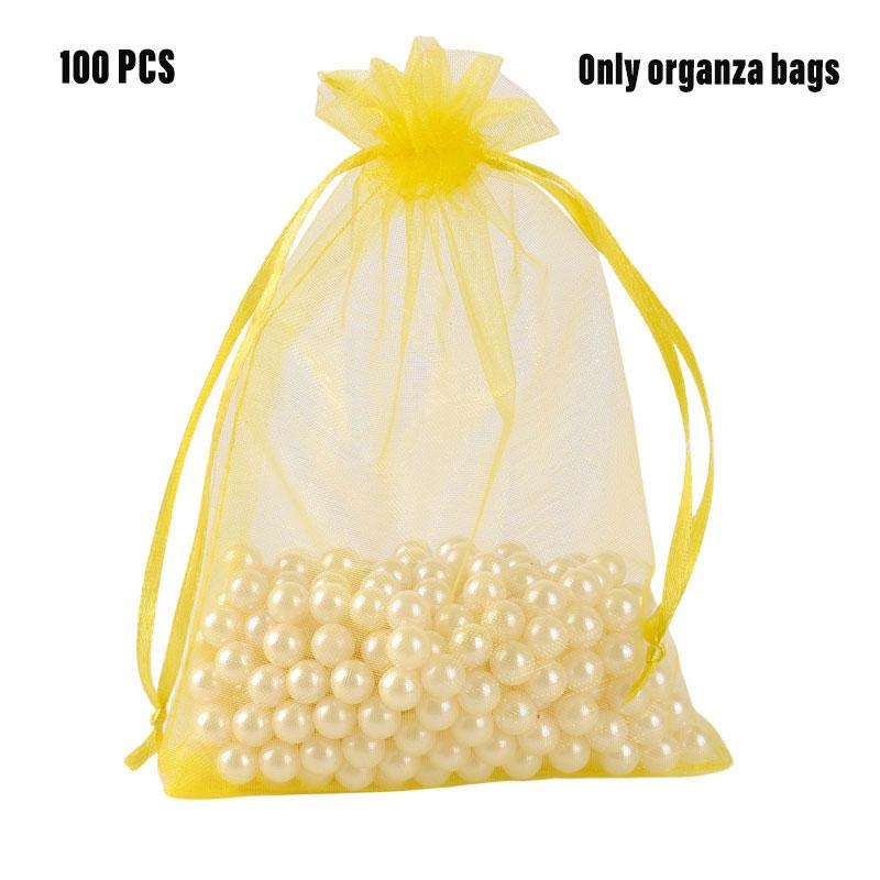 100pcs Bag Organza Candy Packaging Jewelry Gift Wedding Pouch Durable Reusable 9*7cm/3.54*2.76in жовтий
100pcs Bag Organza Candy Packaging Jewelry Gift Wedding Pouch Durable Reusable 9*7cm/3.54*2.76in жовтий