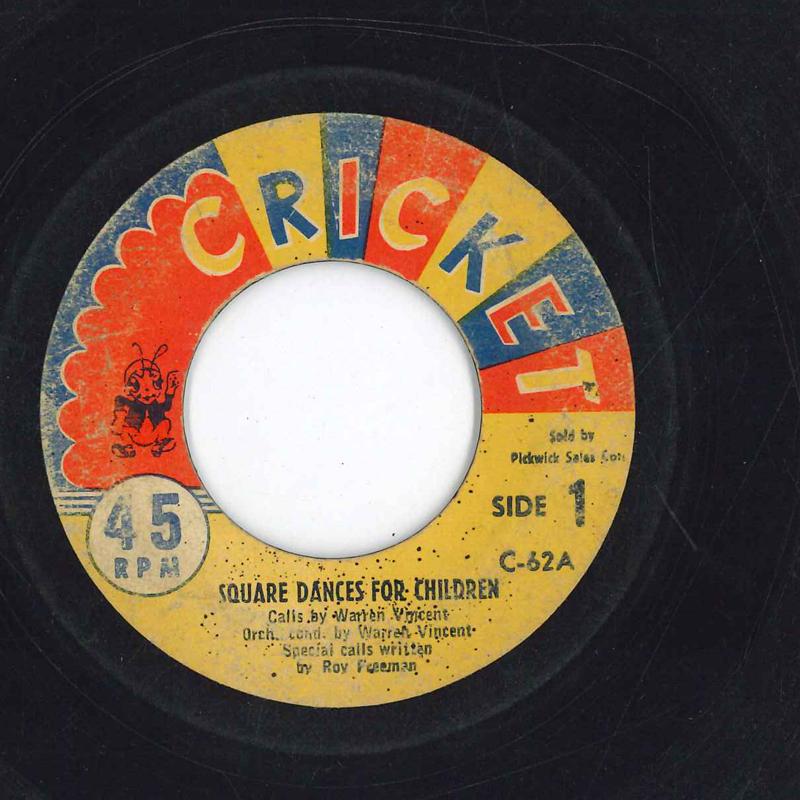7inch Record CRICKETONES WARREN VINCENT Square Dances For Children C62 CRICKET 1953 US Childrens Used
7inch Record CRICKETONES WARREN VINCENT Square Dances For Children C62 CRICKET 1953 US Childrens Used