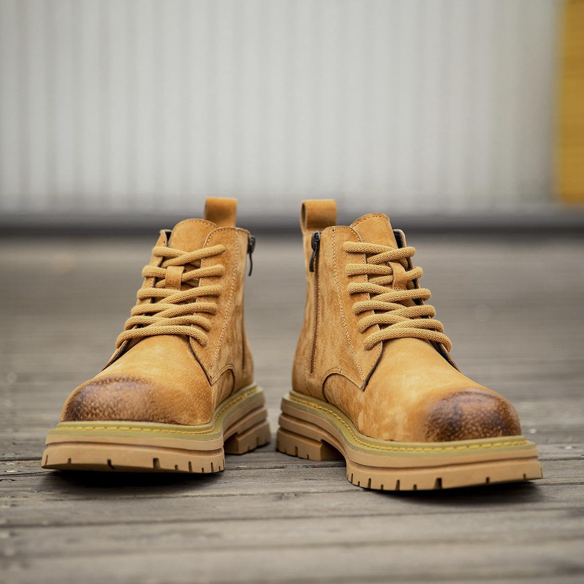 Retro Martin boots men s 2024 new autumn and winter cotton leather British style tooling boots men s thick-soled flip leather shoes 38
Retro Martin boots men s 2024 new autumn and winter cotton leather British style tooling boots men s thick-soled flip leather shoes 38