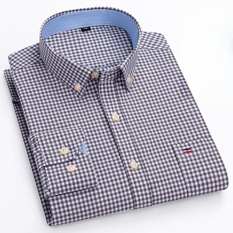 Pure Cotton Men S Oxford Long-Sleeve Shirt Casual Plaid Cotton Shirt For Young And Middle-Aged Men Large Size 7XL
Pure Cotton Men S Oxford Long-Sleeve Shirt Casual Plaid Cotton Shirt For Young And Middle-Aged Men Large Size 7XL