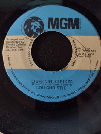 7inch Record LOU CHRISTIE - Lightnin Strikes / Rhapsody In The MVG519 MGM Records UK Pop Used
7inch Record LOU CHRISTIE - Lightnin Strikes / Rhapsody In The MVG519 MGM Records UK Pop Used