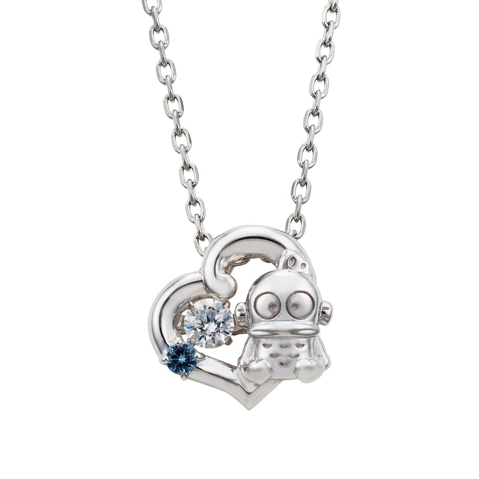 Hangyodon 40th Anniversary Necklace Dancing Stone Sanrio Characters Silver 925 Surgical Stainless Steel 316L Cubic Zirconia Heart Dangling Stone
Hangyodon 40th Anniversary Necklace Dancing Stone Sanrio Characters Silver 925 Surgical Stainless Steel 316L Cubic Zirconia Heart Dangling Stone